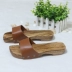Mùa hè dâm bụt kiểu Nhật Bản, dép gỗ gót thấp, giày bè hàng ngày của gia đình bán dép nữ Dép
