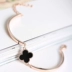 Hàn quốc phiên bản của đơn giản đồ trang sức nhỏ ngọt ngào dễ thương bốn lá clover sinh viên vòng tay thời trang hoang dã đèn flash kim cương tim bracelet trang sức