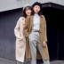 Gao Fan 2019 mới mùa thu đông dài áo khoác len không ngắn nữ phiên bản Hàn Quốc của áo len hai mặt nữ - Áo len lót đôi Áo len lót đôi