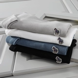 Хлопковая летняя однотонная футболка для отдыха, короткий рукав