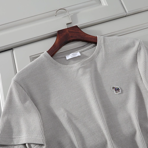 Хлопковая летняя однотонная футболка для отдыха, короткий рукав