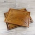 Sen Luo ăn khay gỗ Nhật Bản hình chữ nhật hộ gia đình bằng gỗ tấm vườn gió trà bộ ly - Tấm Tấm