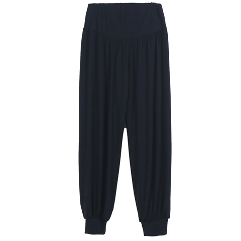 Фонарь для йоги, черные штаны для тренировок, сшит из модала, большой размер, свободный крой