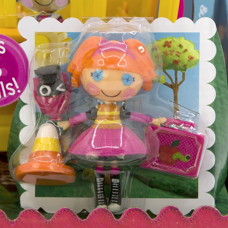 Набор мини-кукол Lalaloopsy Bea's School Bus — жёлтый школьный автобус с куклой, вмещает 6 кукол
