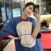 Áo ngủ mùa hè mỏng phần cotton nữ dễ thương kích thước lớn sinh viên lỏng lẻo cô gái Hàn Quốc váy dài jingle mèo đồ ngủ - Đêm đầm đồ bộ mặc ở nhà Đêm đầm