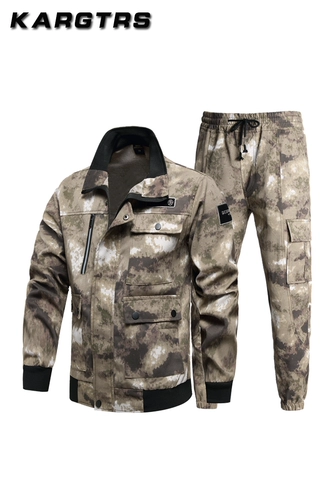 Демисезонный камуфляжный износостойкий комбинезон для тренировок