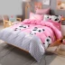 Mùa hè đôi 1.8 2.0 m bốn mảnh đặt leng keng mèo quilt cover cotton 1.5 sheets ba mảnh sinh viên cotton chăn ga gối đệm giá rẻ Bộ đồ giường bốn mảnh