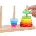 Tháp gỗ Hà Nội 10 lớp giải đố giáo dục mầm non cho trẻ tiểu học tư duy logic suy nghĩ thủ tục hải quan trò chơi đồ chơi Hanlota - Đồ chơi IQ