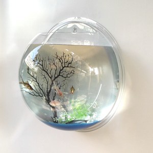 Acrylic hoa mô phỏng cắm hoa hoa tường sticker bình hoa đứng đô đốc hoa chậu hoa cây xanh làm vườn liễu sáng tạo