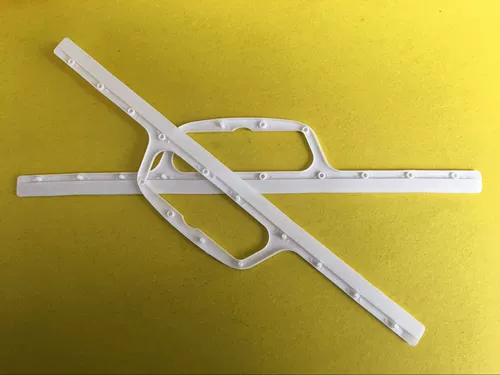 Пластиковая упаковка, белая экологичная ручка