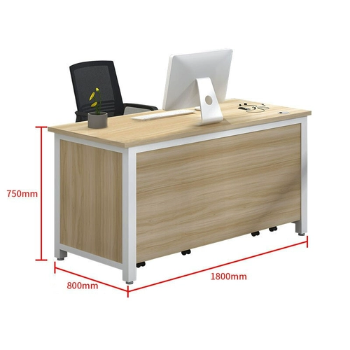 Простая твердая древесина офисная руководитель сотрудник сотрудников сотрудников Семейство одиночное современное компьютерное столовое стол
