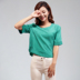 2017 mới nặng đồng ammonia ngắn tay áo sơ mi nữ cổ tròn lỏng hoang dã T-Shirt kích thước lớn mẹ nạp là mỏng áo kiểu tuổi 60 Quần áo của mẹ