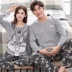 Đặc biệt hàng ngày cặp đôi đồ ngủ dài tay mùa xuân và mùa thu Phiên bản Hàn Quốc của dịch vụ nhà mỏng phần phụ nữ dễ thương phim hoạt hình nam dịch vụ nhà đồ pijama nữ Giống cái