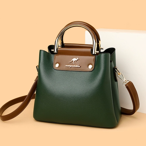 Модная кожаная сумка через плечо, коллекция 2023, из натуральной кожи