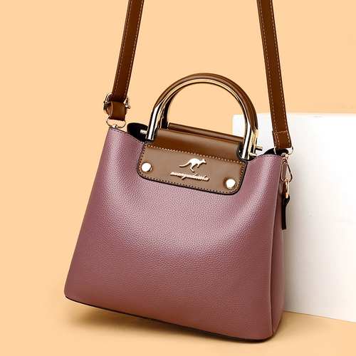 Модная кожаная сумка через плечо, коллекция 2023, из натуральной кожи