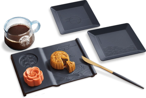 Starbucks Starbucks Store использует сплошные деревянные поддоны, чтобы выбрать логотип из орехового ореха с высокой диск