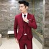 Bộ đồ vest nam năm mảnh chuyên nghiệp kinh doanh đầm nhỏ phù hợp với Hàn Quốc Chú rể Slim chú rể váy cưới - Suit phù hợp quần tây nam đẹp Suit phù hợp