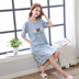 Nightdress nữ mùa hè bông ngắn tay váy phần mỏng lỏng kích thước lớn phim hoạt hình sinh viên đồ ngủ phụ nữ nhà dịch vụ mùa hè váy đầm thiết kế cao cấp Đêm đầm