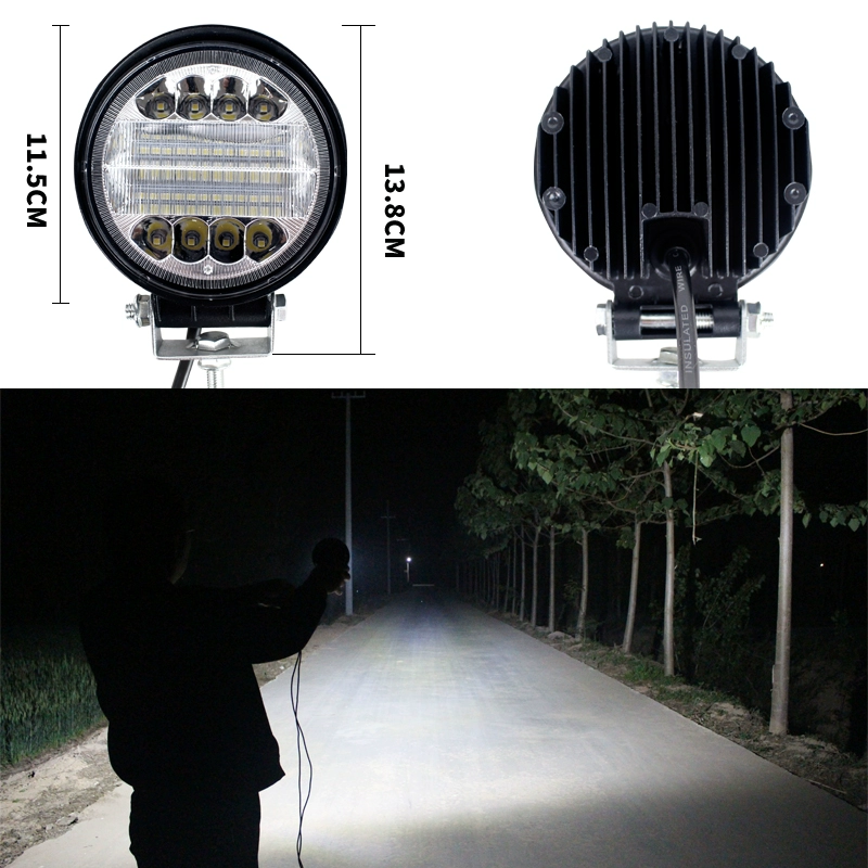 LED xe đèn chụp đèn 12 volt 24V Kỹ thuật xe tải xe máy đào phuộc xe máy tải xe hơi là siêu sáng đèn trần ô tô guong chieu hau oto 