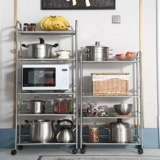 Кухонный укрытие пола -Многослойная многослойная микроволновая стойка для хранения стойки для хранения стойки для хранения стойки для хранения