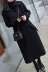 Chống mùa giải phóng mặt bằng nữ mùa đông đôi phải đối mặt với cashmere trong phần dài trên đầu gối với áo len Hàn Quốc phiên bản của áo len lỏng lẻo áo khoác Trung bình và dài Coat