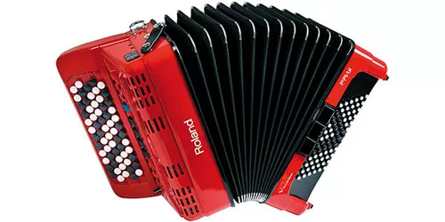 Roland Roland FR-1XB Bayan-Type Accortion Handshage Black Black Bk/Rd Fr1xb