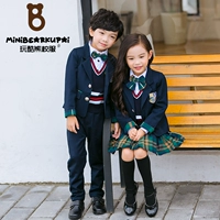 Quần áo sân vườn mẫu giáo mùa xuân và mùa thu Anh phù hợp với trẻ em phù hợp với học sinh trung học cơ sở đồng phục học sinh đồng phục cotton tùy chỉnh đồng phục trẻ em chất lượng cao
