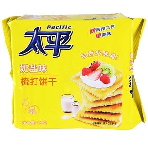 [太平 梳打饼干 奶盐味 100g]
