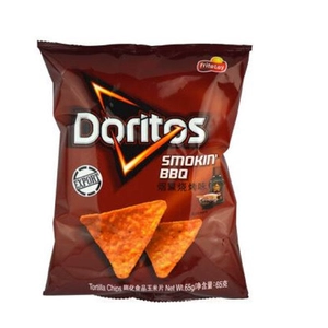 Чипсы Doritos/Doritos кукурузные копченые со вкусом барбекю 65г Тайвань, Китай