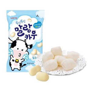 Конфеты Lotte Cotton со вкусом коровьего молока, 63 г, импортированные из Южной Кореи