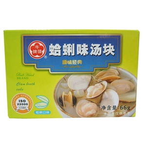 [牛头牌 蛤蜊味汤块 11g*6 中国台湾地区]
