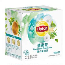 Цветочный нектар lipton/立顿 清衡茶 蒲公英绿茶 21g(7包)