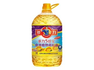 Смесь съедобных растительных масел Doli 5 Treasures, бутылка 5 л