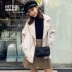 Quần áo Handu 2019 Phụ nữ Hàn Quốc mùa xuân mới áo khoác lửng áo khoác da xe máy AA13620 - Quần áo da áo da thật cao cấp Quần áo da