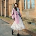 Nhà quần áo Handu 2019 thu đông mới phiên bản Hàn Quốc của phụ nữ áo khoác hai mặt trong chiếc áo khoác len dài EQ11152 - Áo len lót đôi