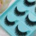 Cross mi giả dày tự nhiên thực tế trang điểm nude dày cô dâu trang điểm một hộp năm cặp hai hộp để gửi keo lông mi giả Lông mi giả