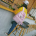 Túi nữ phiên bản tiếng Hàn của Harajuku Nhật Bản đơn giản học sinh trung học thêu chữ ba lô chống thấm nước triều Oxford balo thời trang Ba lô