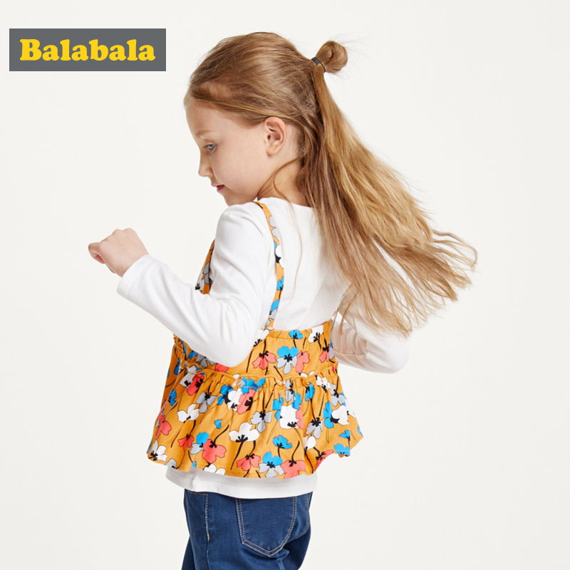巴拉巴拉 19年秋装新款 女童两件套上衣 淘宝优惠券折后￥39包邮（￥139-100）90~130码2色可选