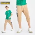Quần áo trẻ em Balabala bé trai quần cắt xén quần trẻ em 2019 quần short ngụy trang mùa hè mới trong bông lớn trẻ em - Quần