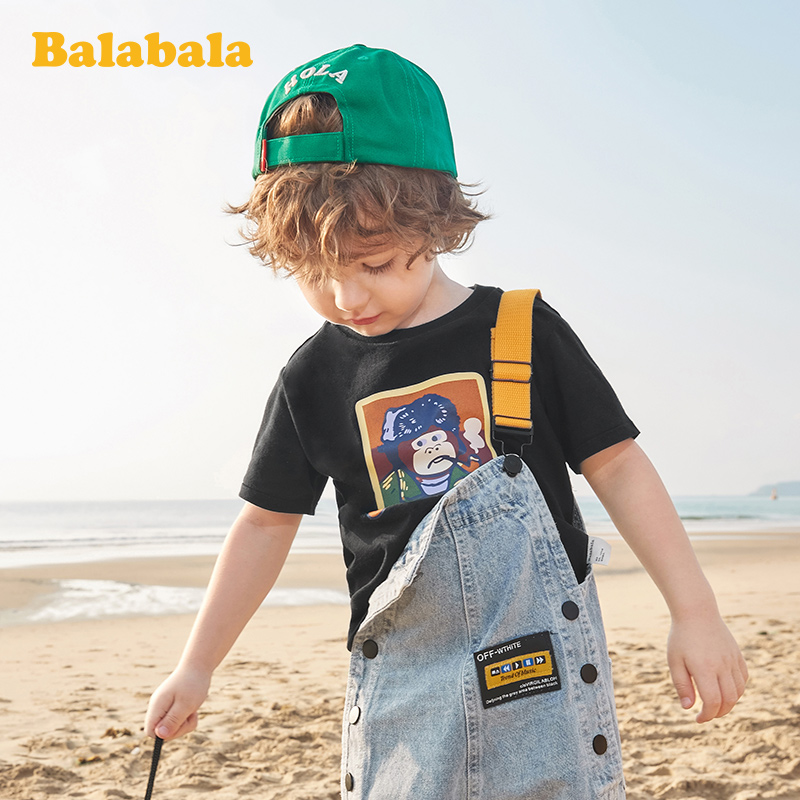 巴拉巴拉 男童短袖印花T恤 淘宝优惠券折后￥29.9包邮（￥69.9-40）多款可选