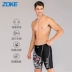 Authentic Zoke zhouke nam năm quần chuyên nghiệp quần bơi bãi biển suối nước nóng khô nhanh quần áo bơi 118602370 - Nam bơi đầm quần bơi nam hàng hiệu Nam bơi đầm