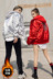 Mùa đông Châu Âu và Hoa Kỳ triều đường thương hiệu các cặp vợ chồng quần áo cotton phụ nữ bf bạc sáng bóng xu hướng hiphop hip-hop áo khoác nam Trang phục Couple