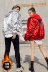 Mùa đông Châu Âu và Hoa Kỳ triều đường thương hiệu các cặp vợ chồng quần áo cotton phụ nữ bf bạc sáng bóng xu hướng hiphop hip-hop áo khoác nam