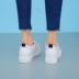 Sunshine Lisa 2018 mùa xuân mô hình tăng vành đai với thời trang giản dị thấp để giúp các xu hướng thoải mái nhỏ màu trắng giày giày của phụ nữ 1985 Giày cắt thấp