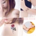 Dán hình xăm không thấm nước nữ lâu dài cánh tay hoa sáng tạo 3D Hàn Quốc mô phỏng sexy tattoo body painted rhinestone dán