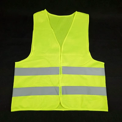 Dệt kim vải phản quang vest có thể được in cam phản quang vest trang web huỳnh quang quần áo vệ sinh phản chiếu vest áo vest nam hàn quốc trẻ trung Dệt kim Vest