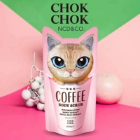 Hàn quốc sản phẩm mới CHOKCHOK đầu tiên ra mèo cà phê cơ thể chà 200 gam chăm sóc cơ thể tẩy tế bào chết kem dưỡng ẩm toàn thân