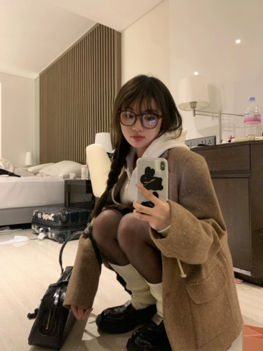 CUTEioi Трикотажное платье с бантиком, комфортная толстовка с капюшоном для отдыха, с вышивкой