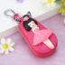 Cao cấp da phim hoạt hình túi chìa khóa nữ Hàn Quốc sáng tạo dễ thương da xe keychain nữ khóa túi thắt lưng treo túi đựng chìa khóa Trường hợp chính