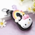 Da cao cấp dễ thương kitty túi chìa khóa nữ Hàn Quốc sáng tạo da vòng chìa khóa xe nữ phim hoạt hình túi chìa khóa ví móc chìa khóa nữ Trường hợp chính